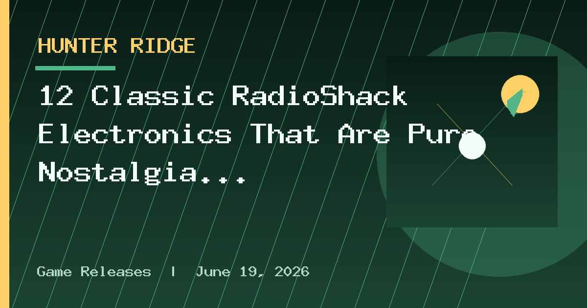 12 Classic RadioShack Electronics That Are Pure Nostalgia Today