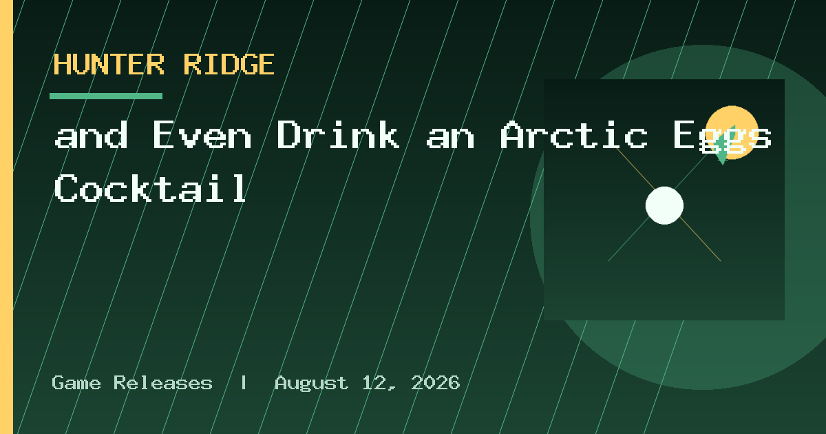 and Even Drink an Arctic Eggs Cocktail