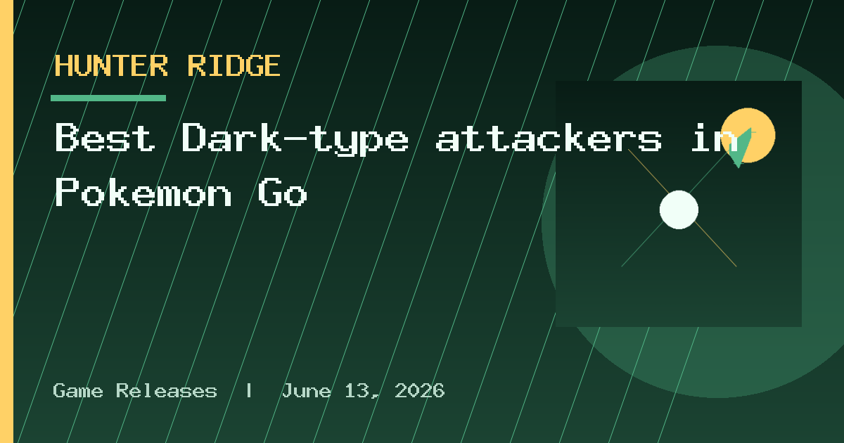 Best Dark-type attackers in Pokémon Go