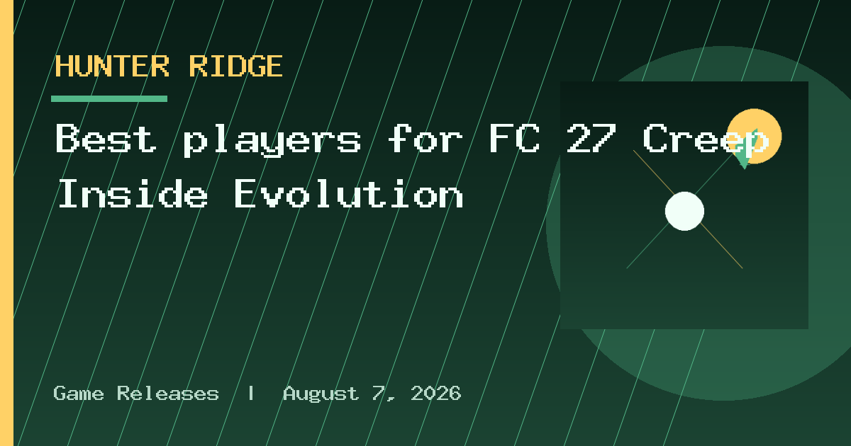 Best players for FC 27 Creep Inside Evolution