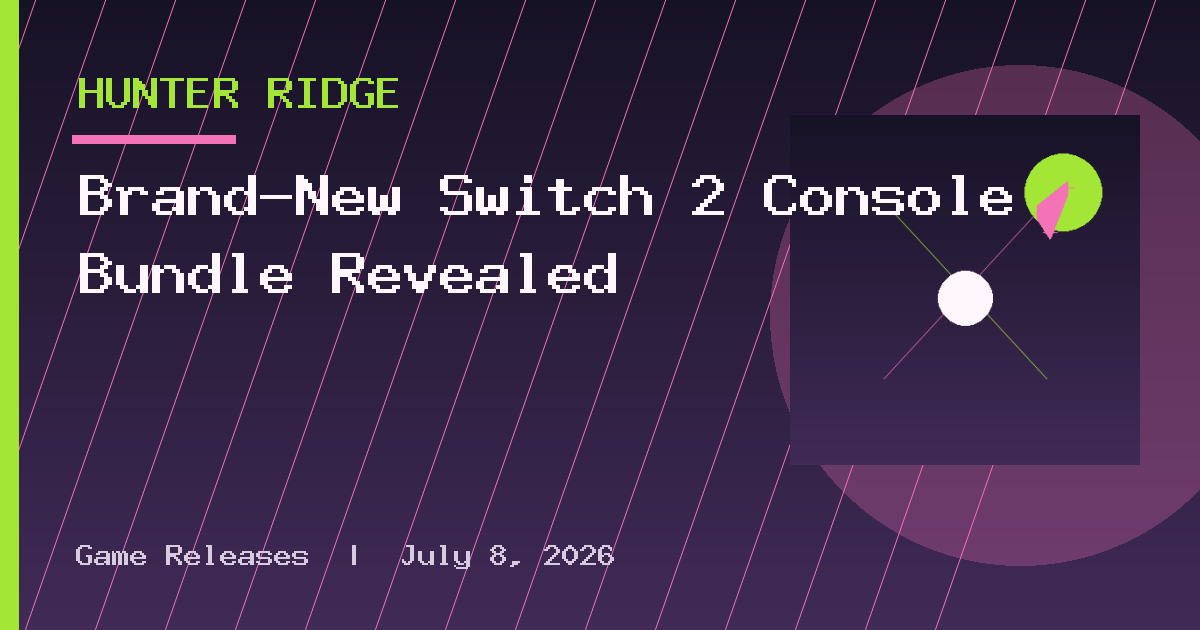 Brand-New Switch 2 Console Bundle Revealed