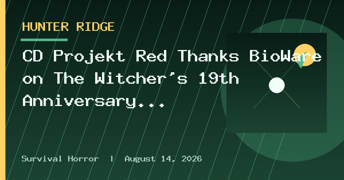 CD Projekt Red Thanks BioWare on The Witcher's 19th Anniversary