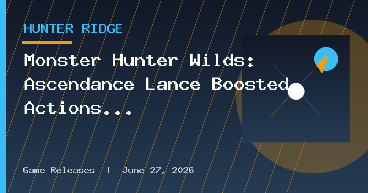 Monster Hunter Wilds: Ascendance Lance Boosted Actions Showcased in New Trailer