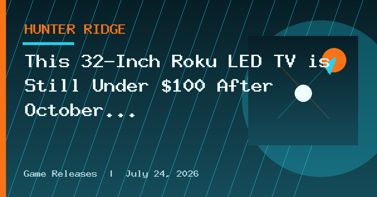 This 32-Inch Roku LED TV is Still Under $100 After October Prime Day